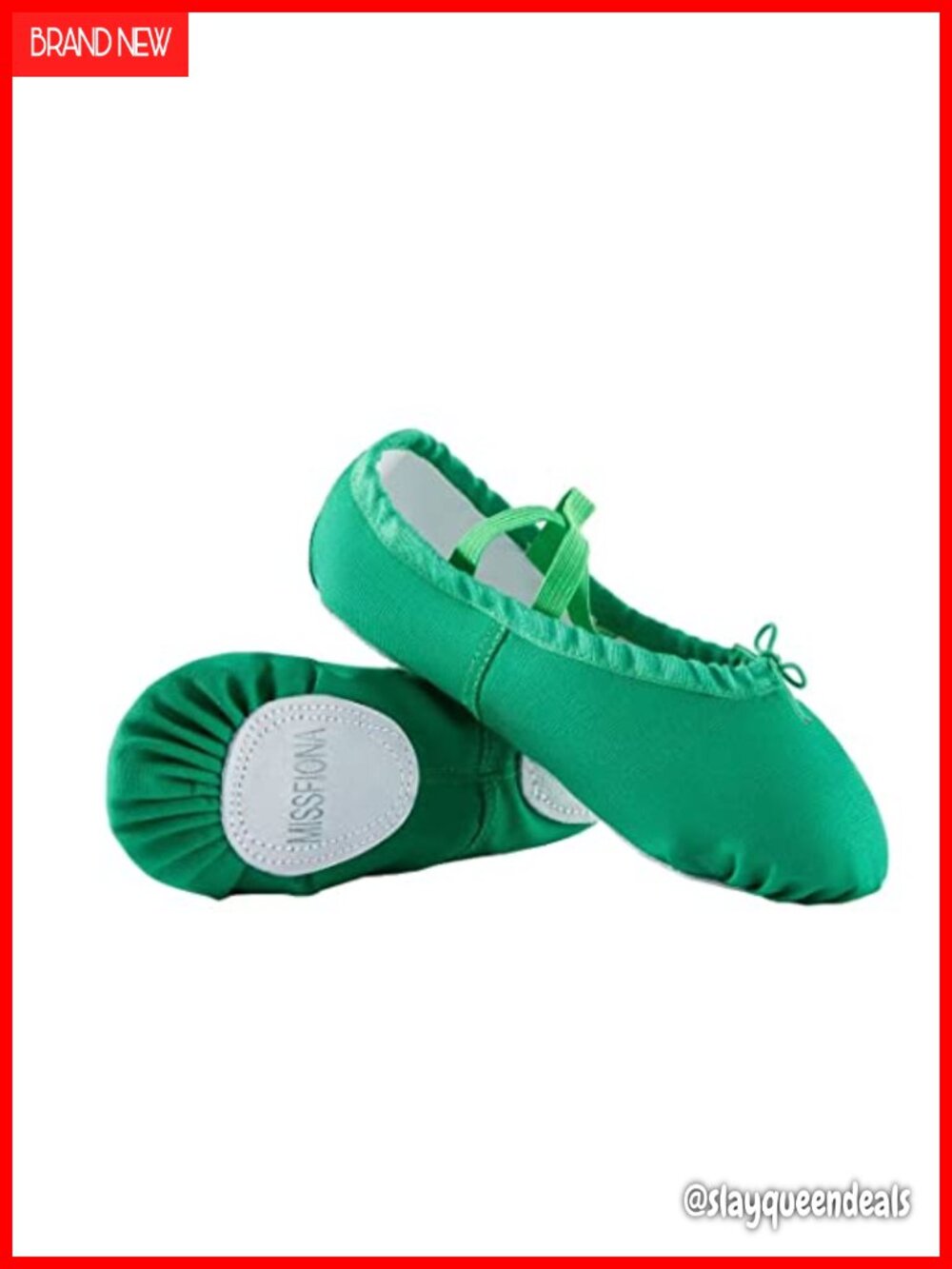 Women Canvas Ballet Dance Shoes Suede Sole Yoga Gymnastics Flats